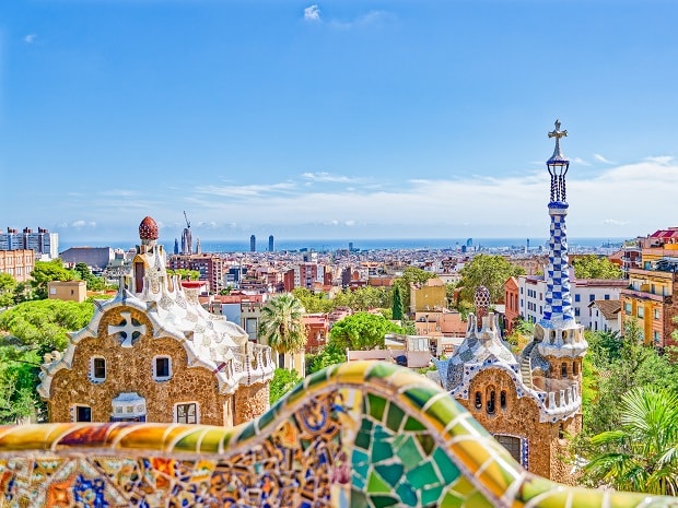 Barcelona.,Gorgeous,And,Amazing,Park,Guel.,Spain.