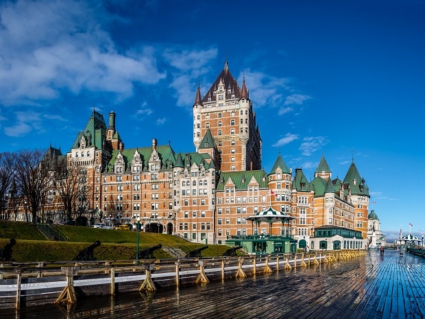 Frontenac,Castle,And,Dufferin,Terrace,-,Quebec,City,,Quebec,,Canada